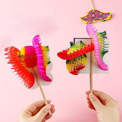 Chinese Flip Flowers Magic Paper Flowers DIY Birthday Gift