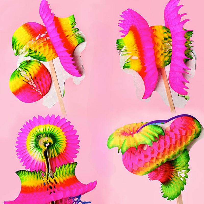 Chinese Flip Flowers Magic Paper Flowers DIY Birthday Gift
