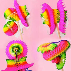Chinese Flip Flowers Magic Paper Flowers DIY Birthday Gift
