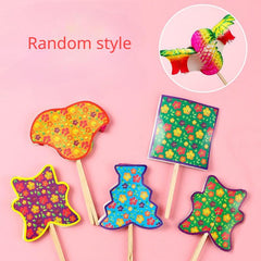 Chinese Flip Flowers Magic Paper Flowers DIY Birthday Gift