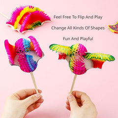 Chinese Flip Flowers Magic Paper Flowers DIY Birthday Gift