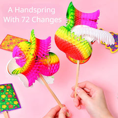 Chinese Flip Flowers Magic Paper Flowers DIY Birthday Gift