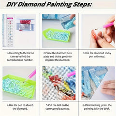 DIY Diamond Painting Set Full Art Cross Stitch Picture Wall Decor Surprise Gift