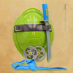 Turtle Shell Mask Anime Figure Superhero Costume Weapons Equipment Party Decor