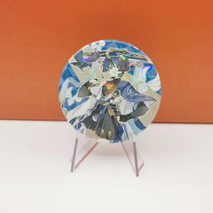 Anime Game Character Laser Brooch Shirt Pins