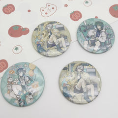Anime Game Character Laser Brooch Shirt Pins