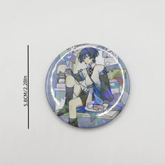 Anime Game Character Laser Brooch Shirt Pins