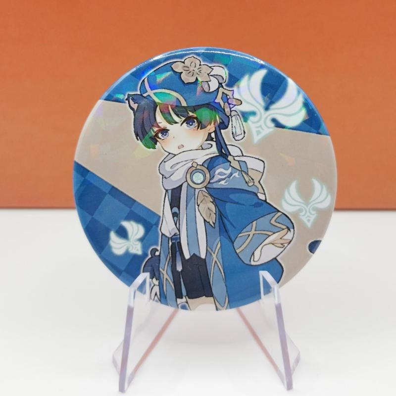Anime Game Character Laser Brooch Shirt Pins