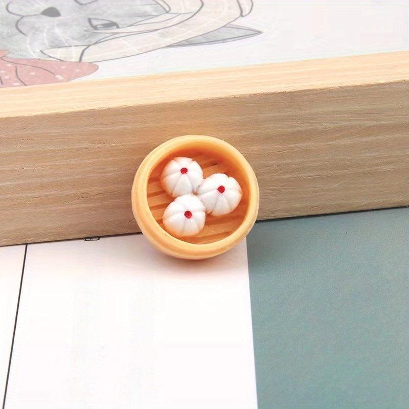 Resin Toy Food Play Set for Micro Landscapes - 3pcs Mixed Hair