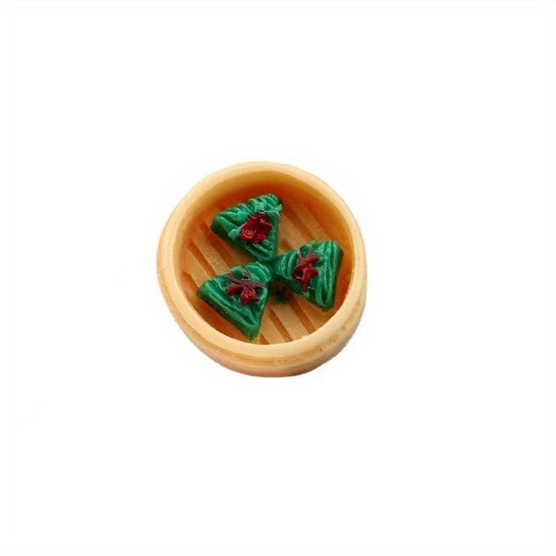 Resin Toy Food Play Set for Micro Landscapes - 3pcs Mixed Hair