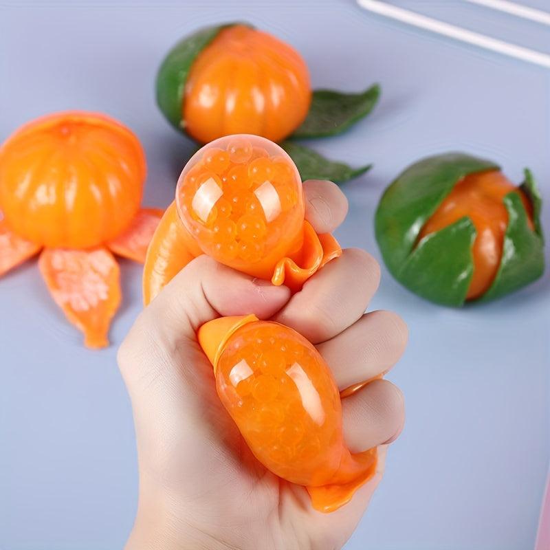 Novelty Orange Pinch Funny Toy Peelable Orange Bubble Ball Toy