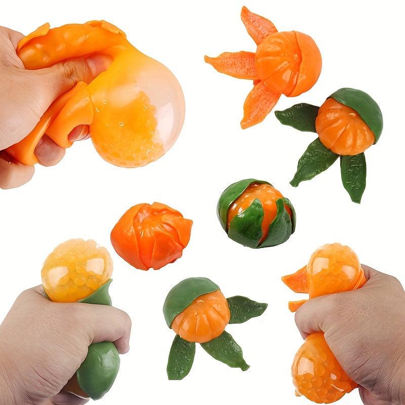 Novelty Orange Pinch Funny Toy Peelable Orange Bubble Ball Toy