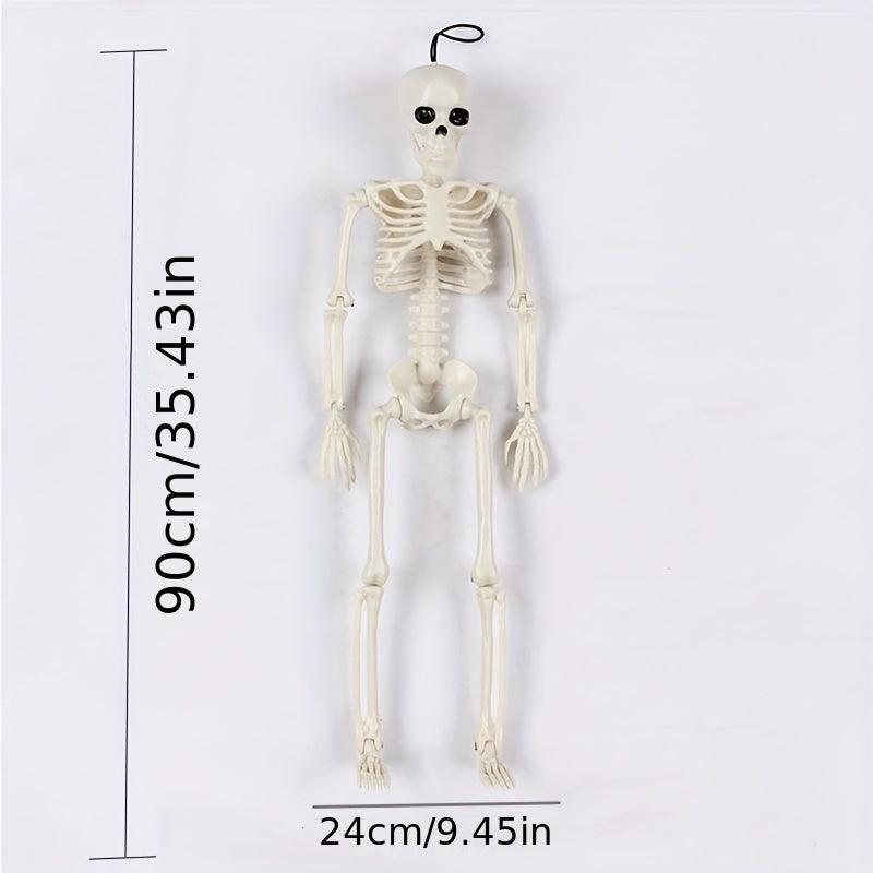 1pc Halloween Plastic Skeleton Decoration for Haunted House and Horror Theme