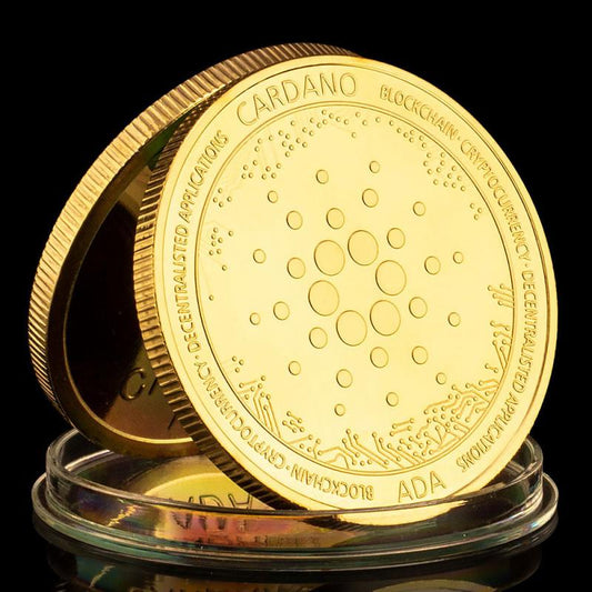 Golden Plated Cryptocurrency Metal Coin Gift