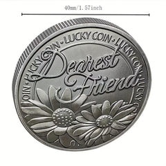 Lucky Good Lucky Coin Love Word Romantic Couple Collection Art Gift Souvenir