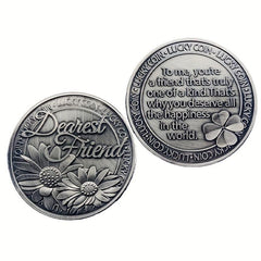 Lucky Good Lucky Coin Love Word Romantic Couple Collection Art Gift Souvenir