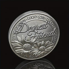 Lucky Good Lucky Coin Love Word Romantic Couple Collection Art Gift Souvenir