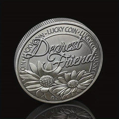 Lucky Good Lucky Coin Love Word Romantic Couple Collection Art Gift Souvenir