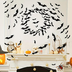 Halloween Bats Wall Decor Scary 3D Sticker