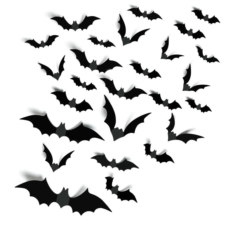 Halloween Bats Wall Decor Scary 3D Sticker