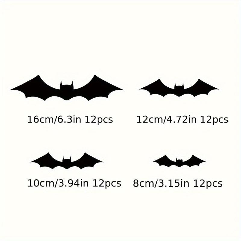 Halloween Bats Wall Decor Scary 3D Sticker
