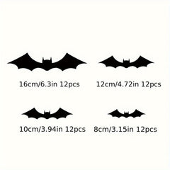 Halloween Bats Wall Decor Scary 3D Sticker