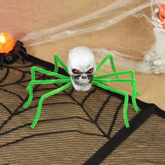 Haunted House Red Eyed Skull Ghost Spider Simulation