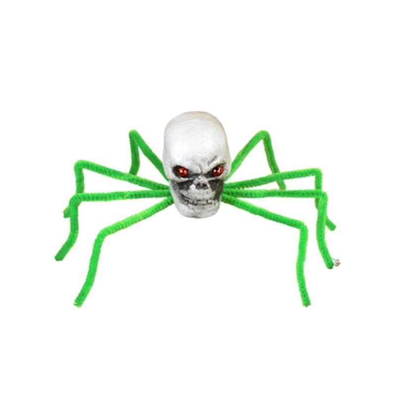 Haunted House Red Eyed Skull Ghost Spider Simulation