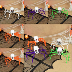 Haunted House Red Eyed Skull Ghost Spider Simulation