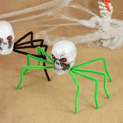 Haunted House Red Eyed Skull Ghost Spider Simulation