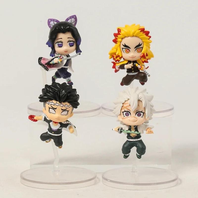 8pcs Anime Q Version Mini Figures Dolls Decorations