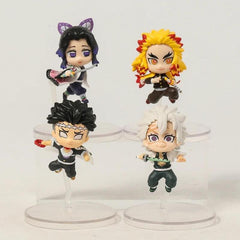 8pcs Anime Q Version Mini Figures Dolls Decorations