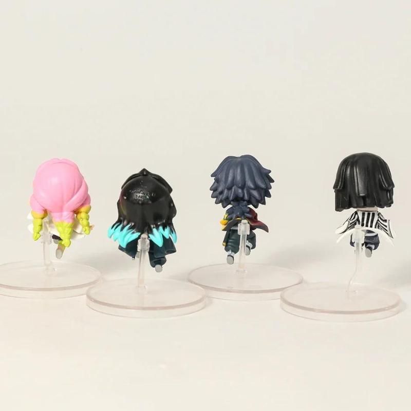 8pcs Anime Q Version Mini Figures Dolls Decorations