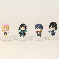 8pcs Anime Q Version Mini Figures Dolls Decorations