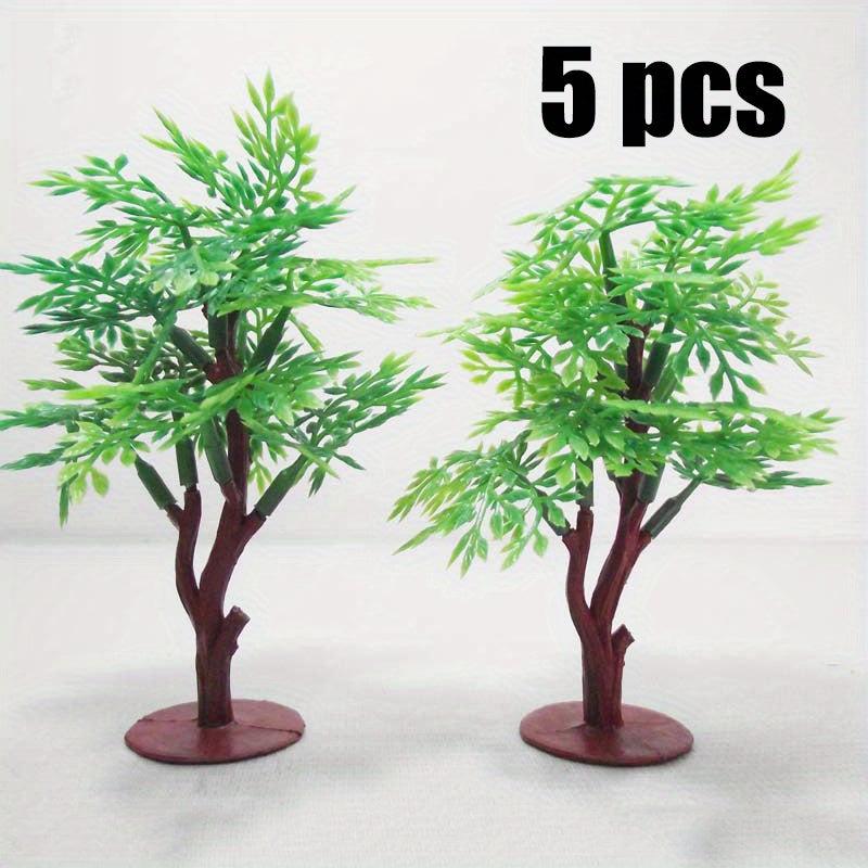 5 Pcs Simulated Sophora Tree Model Sand Table Plant Building Roadway Tree
