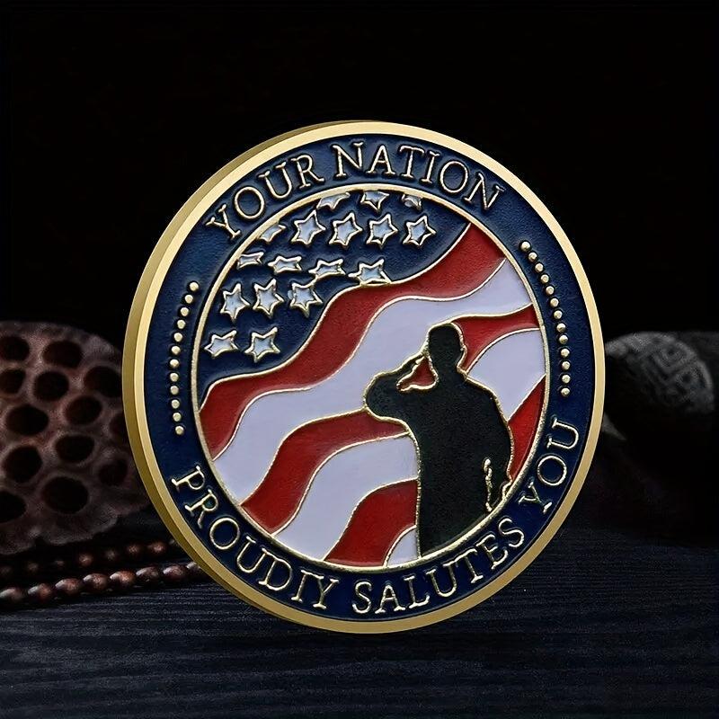 Veterans Military Challenge Coin Thank You For Your Service Gift