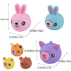 Animal Pinch Press Ball Tongue Out Stress Reliever Toy Soft Rebound Slow Rising