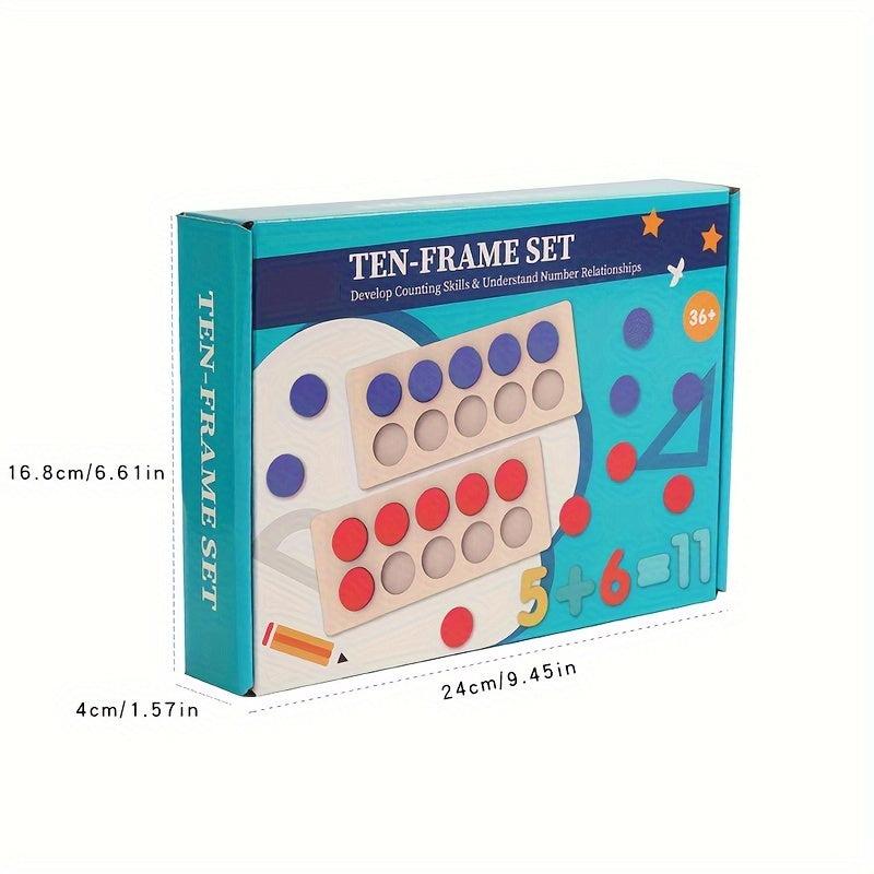 Montessori Math Ten Frame Set