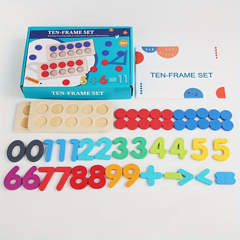Montessori Math Ten Frame Set