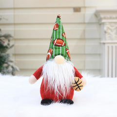 Christmas Gnomes Decoration Football Gift Plush Elf Doll Xmas Home Table Decor