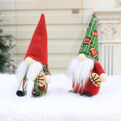 Christmas Gnomes Decoration Football Gift Plush Elf Doll Xmas Home Table Decor