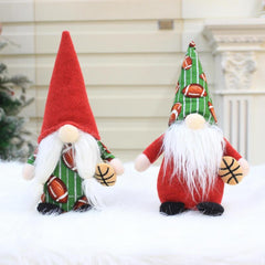 Christmas Gnomes Decoration Football Gift Plush Elf Doll Xmas Home Table Decor