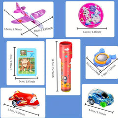 40pcs Toy Bag Kaleidoscope Airplane Maze Puzzle Mini Car Party Favors