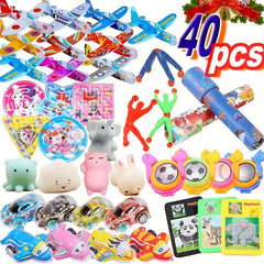 40pcs Toy Bag Kaleidoscope Airplane Maze Puzzle Mini Car Party Favors