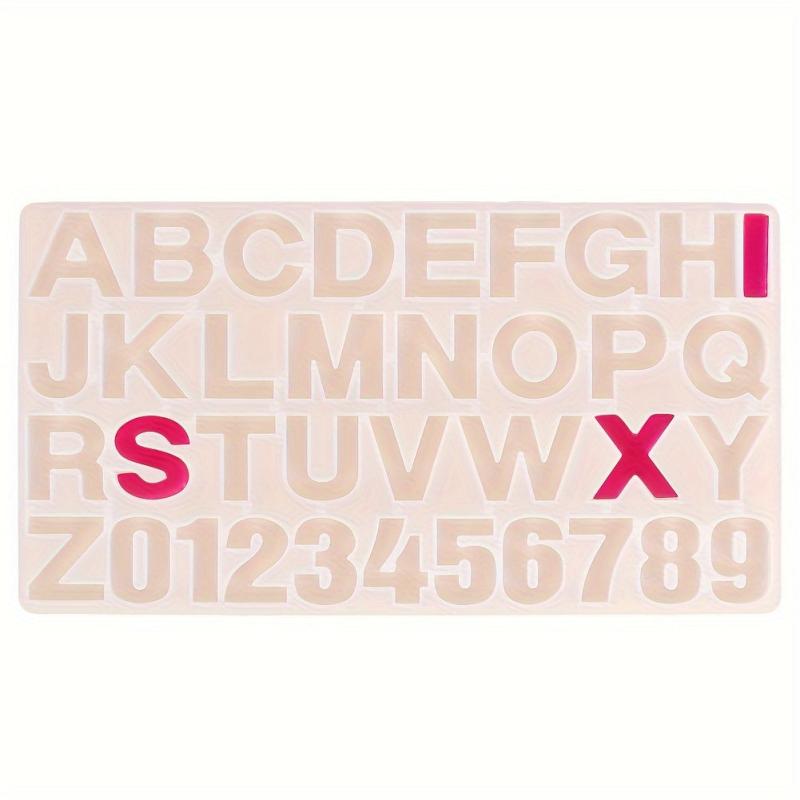 English Alphabet Molds for Resin Keychain Jewelry Making