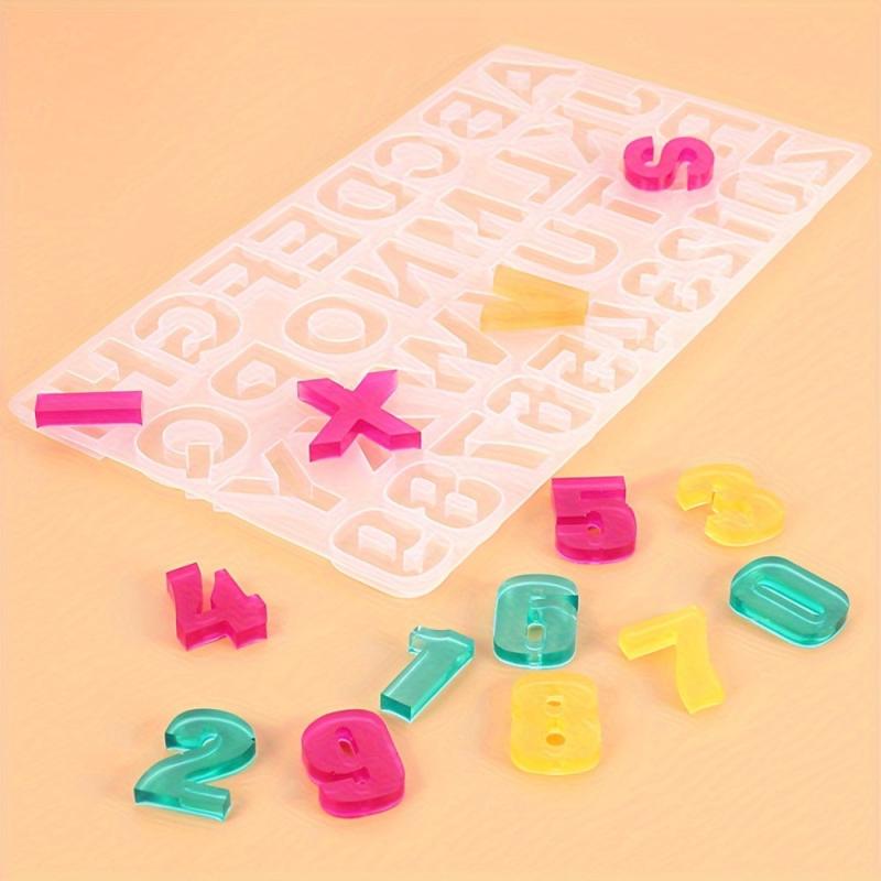 English Alphabet Molds for Resin Keychain Jewelry Making