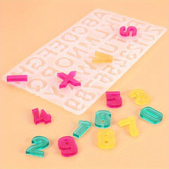 English Alphabet Molds for Resin Keychain Jewelry Making
