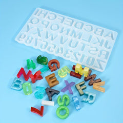 English Alphabet Molds for Resin Keychain Jewelry Making