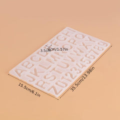 English Alphabet Molds for Resin Keychain Jewelry Making