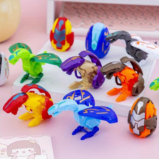 5pcs Dinosaur Egg Toy Simulation Dino Transformed Egg Gift